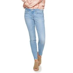 Women's Sonoma Goods For Life® Supersoft Stretch Midrise Skinny Jeans -Sonoma Goods For Life Sales 2954787 Orchard Destructed