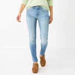 Women's Sonoma Goods For Life® Curvy High-Waisted Skinny Jeans -Sonoma Goods For Life Sales 4342530 Super Light Wash