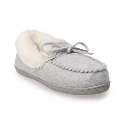 Sonoma Goods For Life® Women's Heathered Knit Moccasin Slippers -Sonoma Goods For Life Sales 4476508 Light Gray
