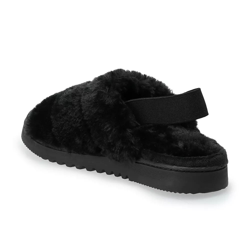 Women's Sonoma Goods For Life® Faux Fur Slide Slipper with Backstrap 6 Women's Sonoma Goods For Life® Faux Fur Slide Slipper with Backstrap - Image 6