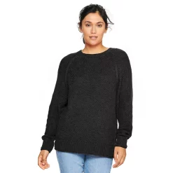Women's Sonoma Goods For Life® All Over Stitch Crewneck Sweater 29 Women's Sonoma Goods For Life® All Over Stitch Crewneck Sweater -Sonoma Goods For Life Sales 4923526 Black