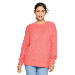 Women's Sonoma Goods For Life® All Over Stitch Crewneck Sweater 30 Women's Sonoma Goods For Life® All Over Stitch Crewneck Sweater -Sonoma Goods For Life Sales 4923526 Coral Breeze