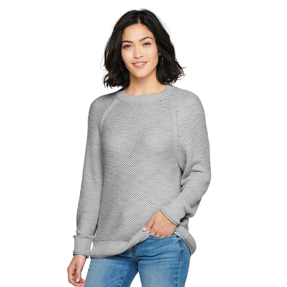 Women's Sonoma Goods For Life® All Over Stitch Crewneck Sweater 6 Women's Sonoma Goods For Life® All Over Stitch Crewneck Sweater - Image 6