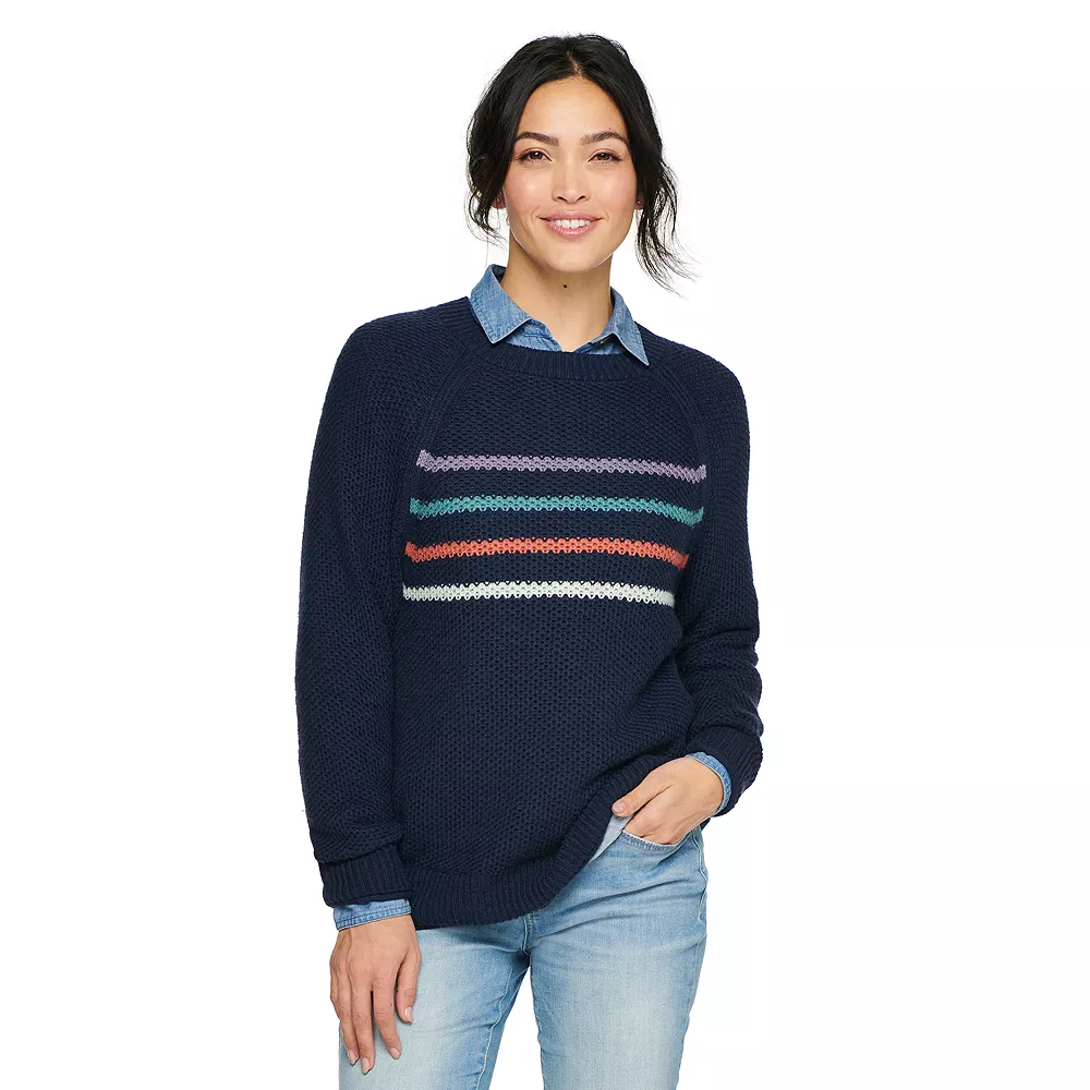 Women's Sonoma Goods For Life® All Over Stitch Crewneck Sweater 8 Women's Sonoma Goods For Life® All Over Stitch Crewneck Sweater - Image 8