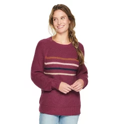 Women's Sonoma Goods For Life® All Over Stitch Crewneck Sweater 33 Women's Sonoma Goods For Life® All Over Stitch Crewneck Sweater -Sonoma Goods For Life Sales 4923526 Purple Stripe