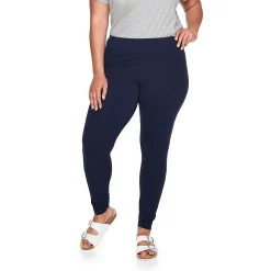 Plus Size Sonoma Goods For Life® Midrise Leggings -Sonoma Goods For Life Sales 4966829 Navy
