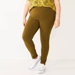 Plus Size Sonoma Goods For Life® Midrise Leggings -Sonoma Goods For Life Sales 4966829 Olive