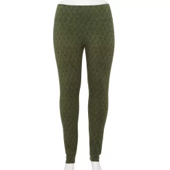 Plus Size Sonoma Goods For Life® Midrise Leggings -Sonoma Goods For Life Sales 4966829 Olive Geo Floral