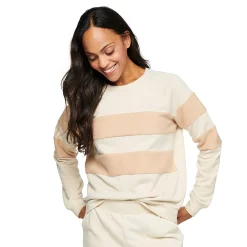Women's Sonoma Goods For Life® Everyday Crewneck Sweatshirt -Sonoma Goods For Life Sales 4974237 Cream Stripe