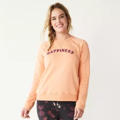 Women's Sonoma Goods For Life® Everyday Crewneck Sweatshirt -Sonoma Goods For Life Sales 4974237 Peach Happiness