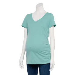 Maternity Sonoma Goods For Life® Essential V-Neck Tee -Sonoma Goods For Life Sales 4980526 Island Teal