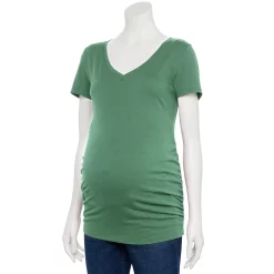 Maternity Sonoma Goods For Life® Essential V-Neck Tee -Sonoma Goods For Life Sales 4980526 Unique Green