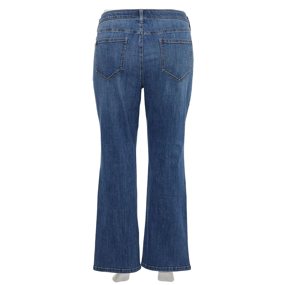 Plus Size Sonoma Goods For Life® Elastic-Waist Curvy Mid-Rise Bootcut Jeans 3 Plus Size Sonoma Goods For Life® Elastic-Waist Curvy Mid-Rise Bootcut Jeans - Image 3
