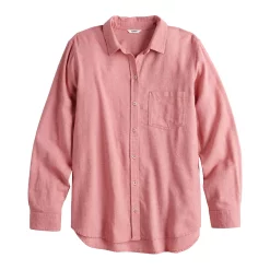 Women's Sonoma Goods For Life® Essential Everyday Button-Down Shirt -Sonoma Goods For Life Sales 4991213 ALT5