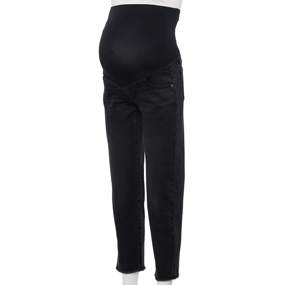 Maternity Sonoma Goods For Life® Over-The-Belly Cropped Straight-Leg Jeans 4 Maternity Sonoma Goods For Life® Over-The-Belly Cropped Straight-Leg Jeans - Image 4