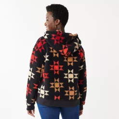 Women's Sonoma Goods For Life® Henley Sherpa Hoodie -Sonoma Goods For Life Sales 5092725 ALT