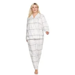 Plus Size Sonoma Goods For Life® Flannel Pajama Shirt & Pajama Pants Set 9 Plus Size Sonoma Goods For Life® Flannel Pajama Shirt & Pajama Pants Set -Sonoma Goods For Life Sales 5146738 Ivory Plaid