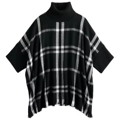 Women's Sonoma Goods For Life® Turtleneck Poncho -Sonoma Goods For Life Sales 5161618 ALT2