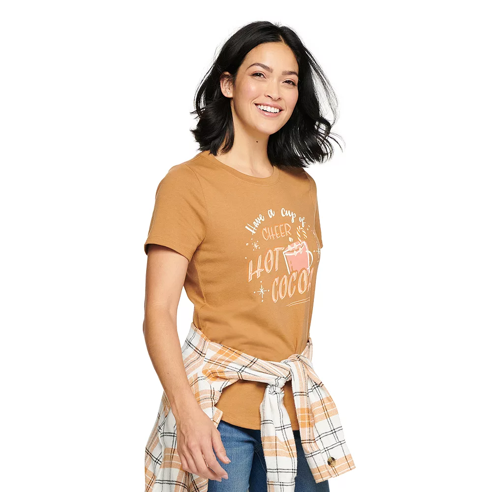 Women's Sonoma Goods For Life® Short Sleeve Holiday Graphic Tee 7 Women's Sonoma Goods For Life® Short Sleeve Holiday Graphic Tee - Image 7