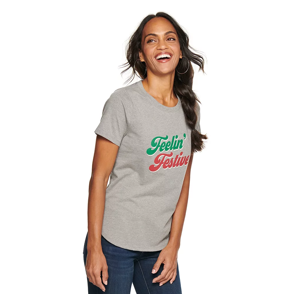Women's Sonoma Goods For Life® Short Sleeve Holiday Graphic Tee 10 Women's Sonoma Goods For Life® Short Sleeve Holiday Graphic Tee - Image 10