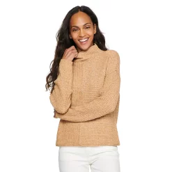 Women's Sonoma Goods For Life® Exposed Seaming Mockneck Sweater -Sonoma Goods For Life Sales 5195667 Cocoa Delight