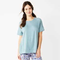 Women's Sonoma Goods For Life® Supersoft Short Sleeve Tunic 25 Women's Sonoma Goods For Life® Supersoft Short Sleeve Tunic -Sonoma Goods For Life Sales 5231865 Light Blue Gray