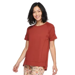 Women's Sonoma Goods For Life® Supersoft Short Sleeve Tunic 23 Women's Sonoma Goods For Life® Supersoft Short Sleeve Tunic -Sonoma Goods For Life Sales 5231865 Rust Burgandy