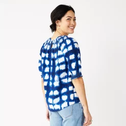 Women's Sonoma Goods For Life® Elbow Smock Neck Top 8 Women's Sonoma Goods For Life® Elbow Smock Neck Top -Sonoma Goods For Life Sales 5235158 ALT