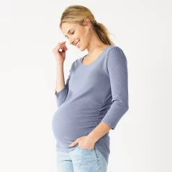 Maternity Sonoma Goods For LifeĀ® Essential Scoopneck Tee