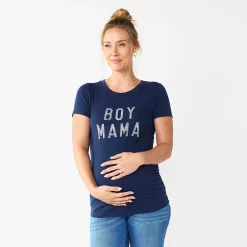 Maternity Sonoma Goods For Life® Fitted Crewneck Graphic Tee -Sonoma Goods For Life Sales 5237042 Boy Mama