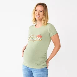 Maternity Sonoma Goods For Life® Fitted Crewneck Graphic Tee -Sonoma Goods For Life Sales 5237042 Hello Pumpkin