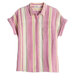 Women's Sonoma Goods For Life® Button-Front Shirt 43 Women's Sonoma Goods For Life® Button-Front Shirt -Sonoma Goods For Life Sales 5254682 ALT5