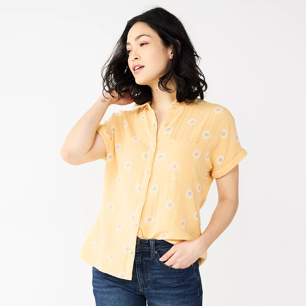 Women's Sonoma Goods For Life® Button-Front Shirt 15 Women's Sonoma Goods For Life® Button-Front Shirt - Image 15