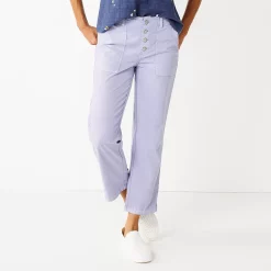 Women's Sonoma Goods For Life® Convertible Tapered-Leg High-Waisted Utility Pants -Sonoma Goods For Life Sales 5260735 Glazed Berry