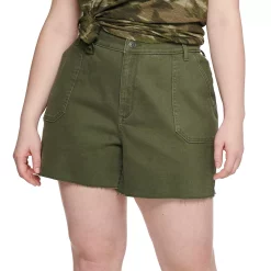 Plus Size Sonoma Goods For Life® Premium High-Waist Denim Shorts 10 Plus Size Sonoma Goods For Life® Premium High-Waist Denim Shorts -Sonoma Goods For Life Sales 5261004 Lander Green