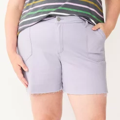 Plus Size Sonoma Goods For Life® Premium High-Waist Denim Shorts 14 Plus Size Sonoma Goods For Life® Premium High-Waist Denim Shorts -Sonoma Goods For Life Sales 5261004 Lavender