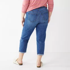 Plus Size Sonoma Goods For Life® Premium Rolled Girlfriend Jeans -Sonoma Goods For Life Sales 5272706 ALT