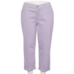 Plus Size Sonoma Goods For Life® Premium Rolled Girlfriend Jeans -Sonoma Goods For Life Sales 5272706 Liam Lavender