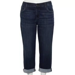 Plus Size Sonoma Goods For Life® Premium Rolled Girlfriend Jeans -Sonoma Goods For Life Sales 5272706 Rinse Wash