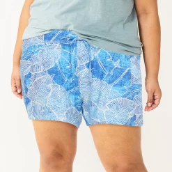 Plus Size Sonoma Goods For Life® Pajama Shorts 9 Plus Size Sonoma Goods For Life® Pajama Shorts -Sonoma Goods For Life Sales 5490355 Blue Crackle