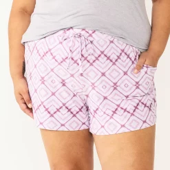 Plus Size Sonoma Goods For Life® Pajama Shorts 11 Plus Size Sonoma Goods For Life® Pajama Shorts -Sonoma Goods For Life Sales 5490355 Purple Diamonds