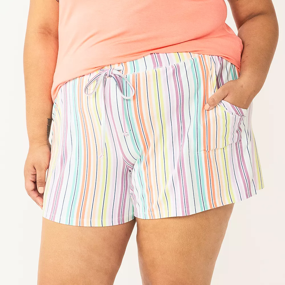 Plus Size Sonoma Goods For Life® Pajama Shorts 5 Plus Size Sonoma Goods For Life® Pajama Shorts - Image 5