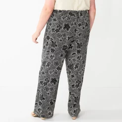Plus Size Sonoma Goods For Life® Linen-Blend Wide-Leg Pants -Sonoma Goods For Life Sales 5517827 ALT