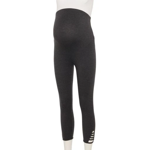 Maternity Sonoma Goods For Life® Over-The-Belly Cropped Lattice Leggings -Sonoma Goods For Life Sales 5519817 Grey