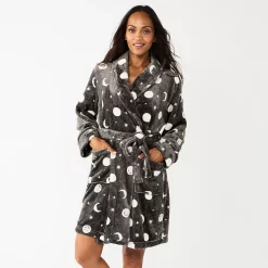 Women's Sonoma Goods For Life® Short Plush Robe -Sonoma Goods For Life Sales 5574694 Gray Celestial