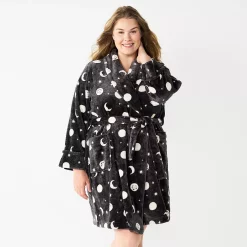 Plus Size Sonoma Goods For Life® Short Plush Robe -Sonoma Goods For Life Sales 5574695 Gray Celestial