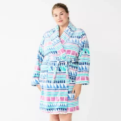 Plus Size Sonoma Goods For Life® Short Plush Robe -Sonoma Goods For Life Sales 5574695 Multi Geo