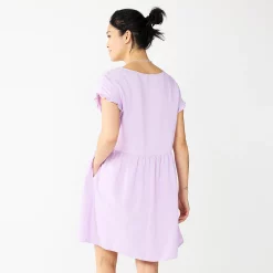 Women's Sonoma Goods For Life® Short Sleeve Popover Dress -Sonoma Goods For Life Sales 5578946 ALT