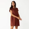 Women's Sonoma Goods For Life® Short Sleeve Popover Dress