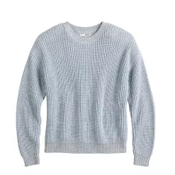 Women's Sonoma Goods For Life® Textured Drop-Shoulder Sweater -Sonoma Goods For Life Sales 5579623 ALT5